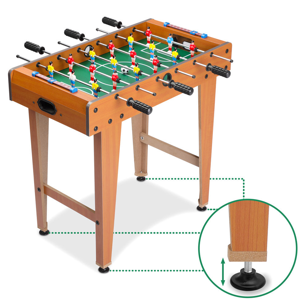 Game Table® Mini Calcio Tavolo con Altezza Regolabile, 2 Palloni e Aste Cromate 69x37x62 cm