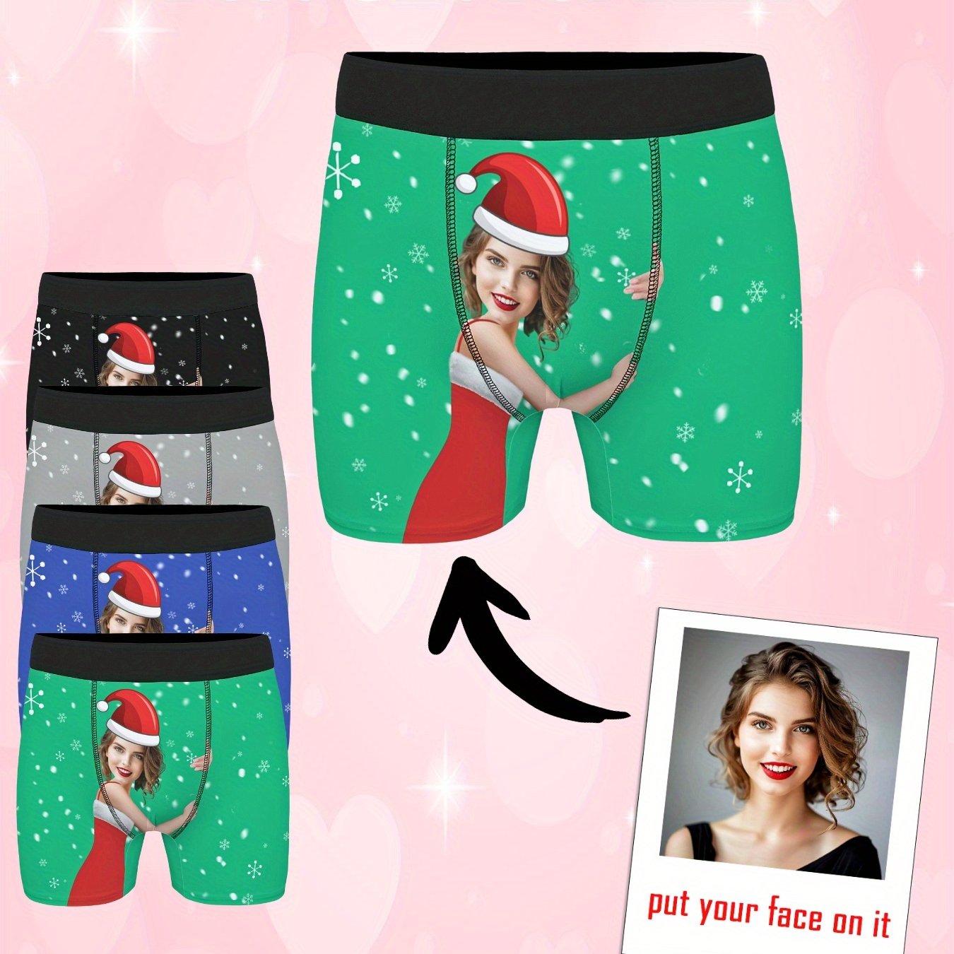 Boxer Uomo Personalizzati con Foto Idea Natale