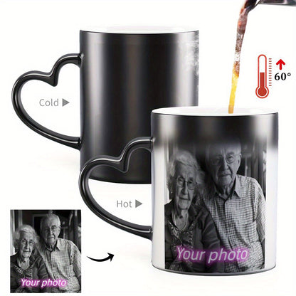 Tazza Magica Personalizzata con Foto Manico a Cuore