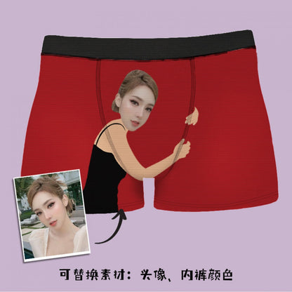 Boxer Uomo Divertenti Personalizzati Foto Idea Regalo Natale