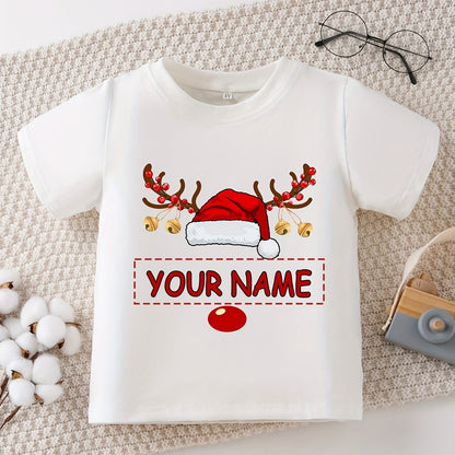 Maglietta di Natale Personalizzata per Bambina 🎀 | Con Nome