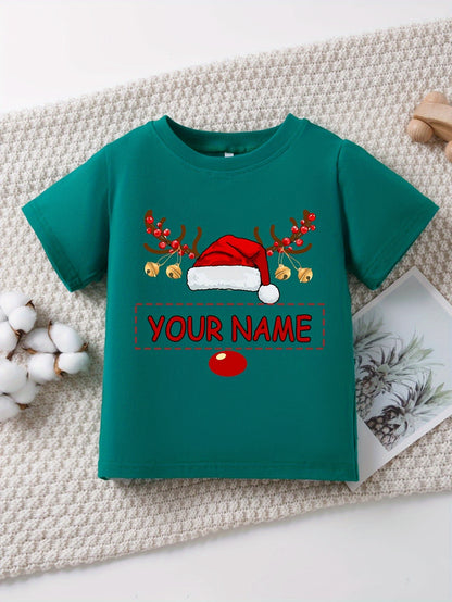 Maglietta di Natale Personalizzata per Bambina 🎀 | Con Nome
