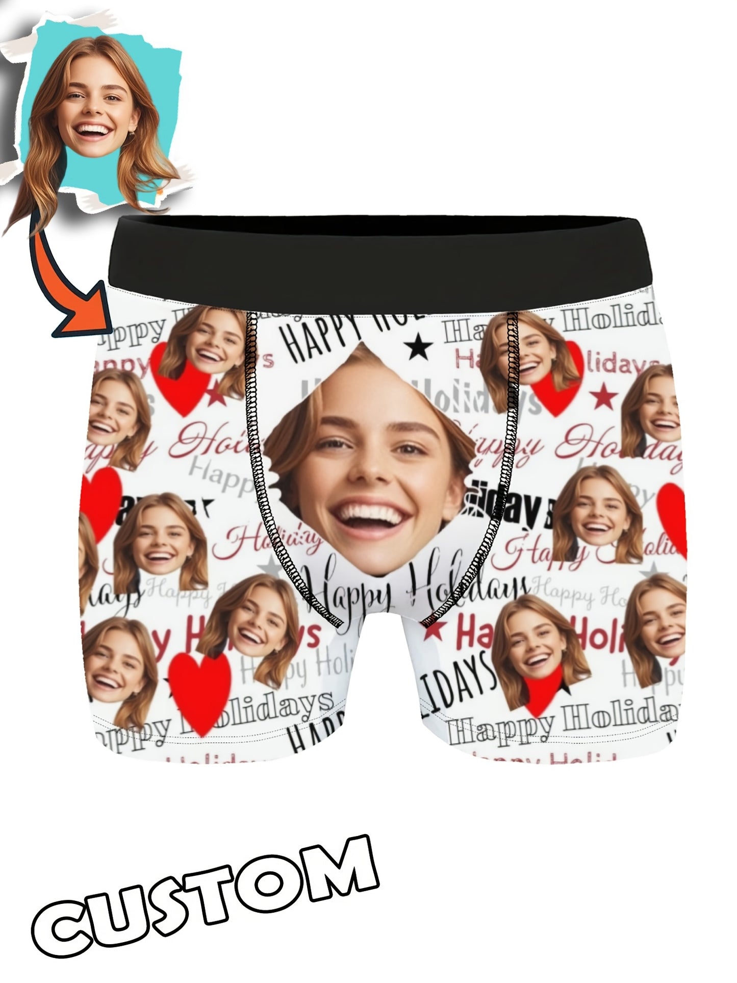 Boxer Uomo Personalizzati con Foto