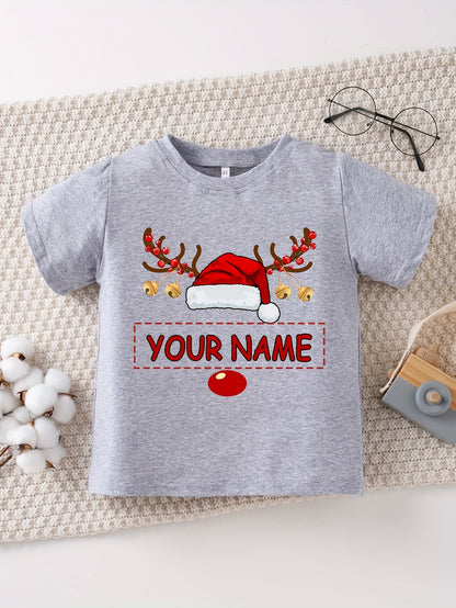 Maglietta di Natale Personalizzata per Bambina 🎀 | Con Nome