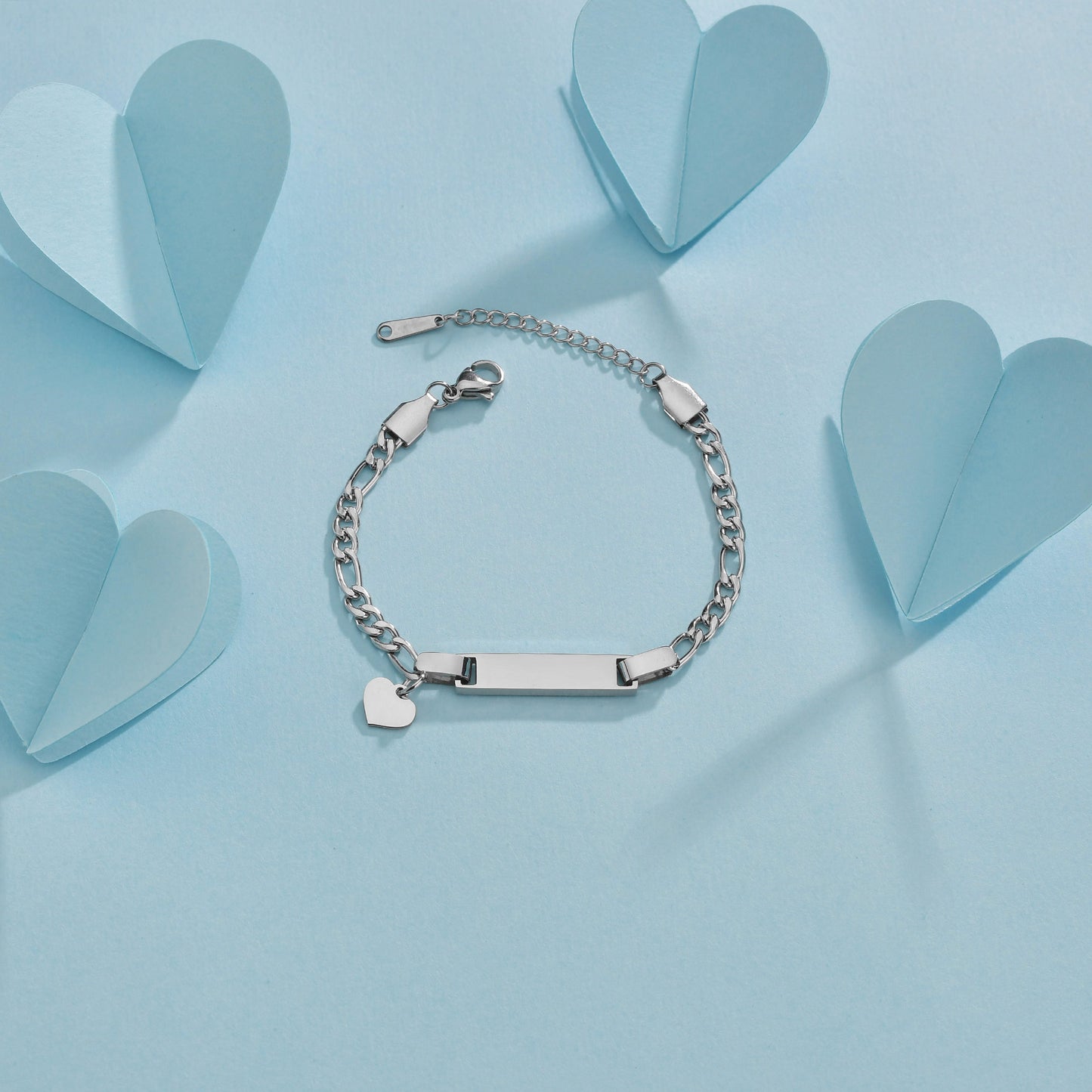 Braccialetto o Cavigliera Personalizzata Placcata Oro in Acciaio Inossidabile