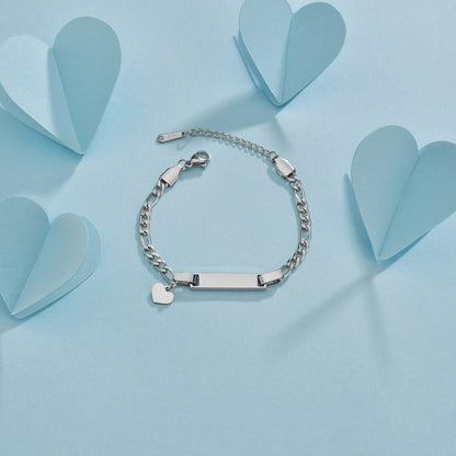 Braccialetto o Cavigliera Personalizzata Placcata Oro in Acciaio Inossidabile