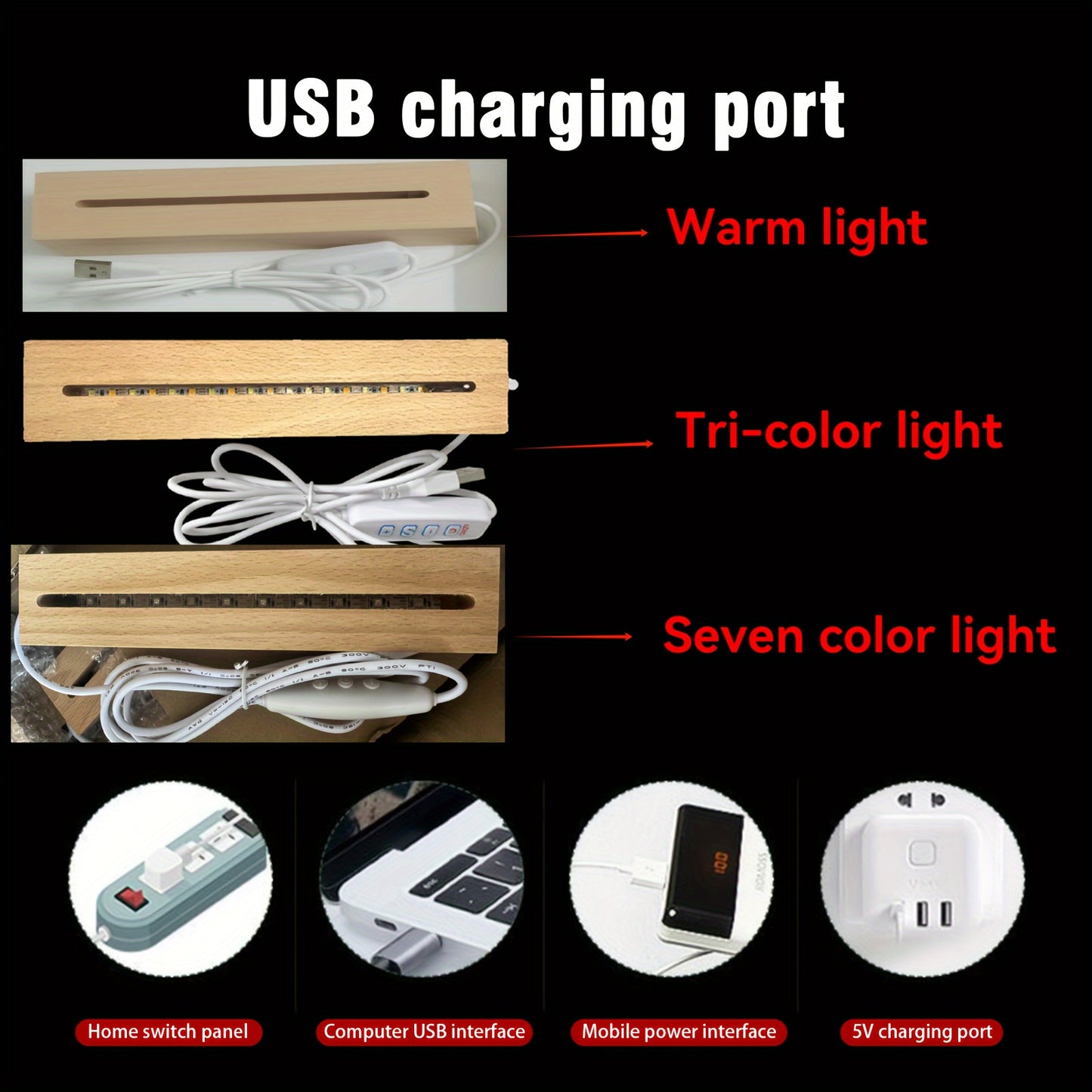 Cornice Foto Personalizzata con Luce LED a 7 Colori