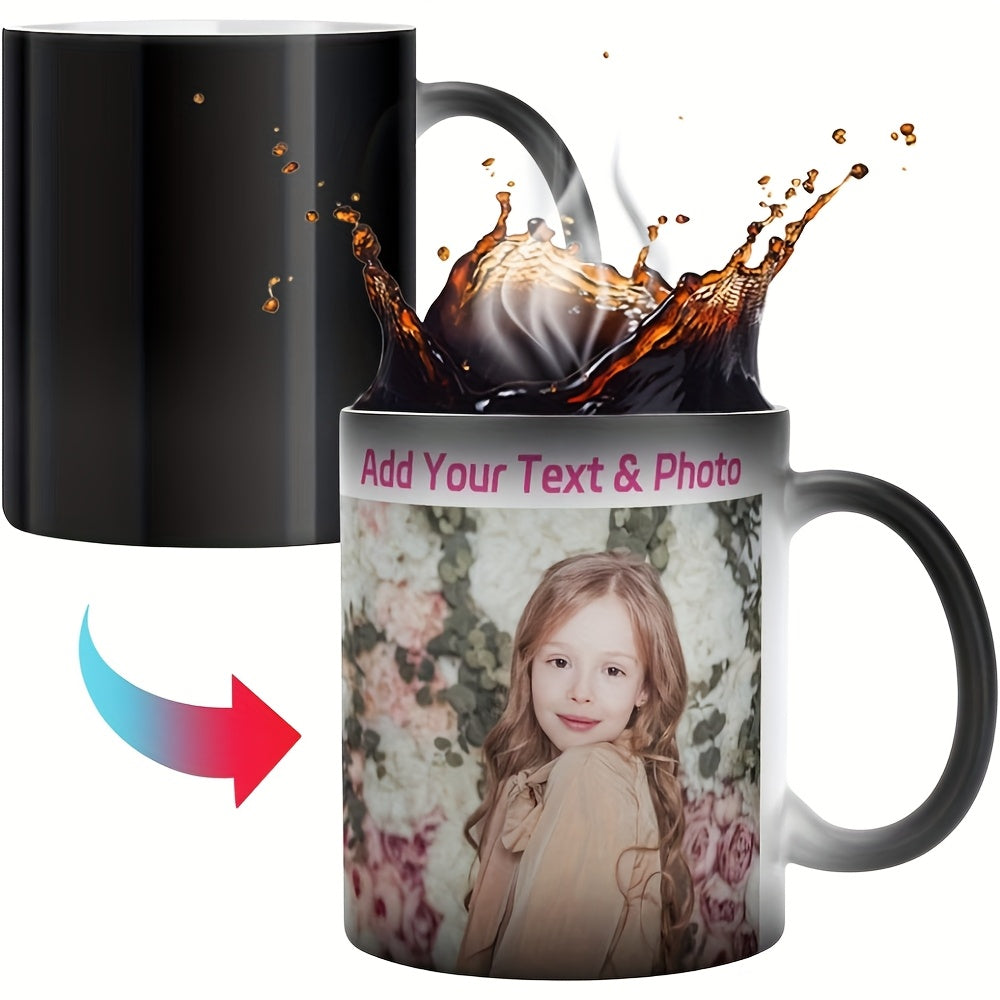 Tazza Magica Personalizzata con Foto - Tazza Ceramica Termosensibile che Cambia Colore
