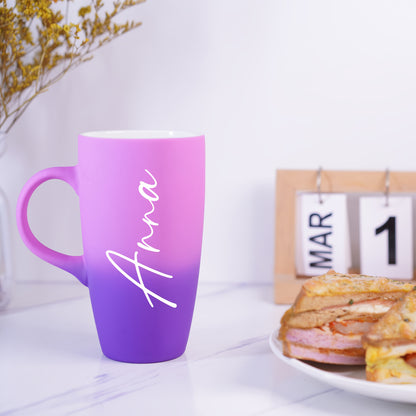 Tazza Personalizzabile con Nome Isolata in Ceramica Riutilizzabile per Caffè, Tè e Bevande Calde e Fredde  Regalo Unico