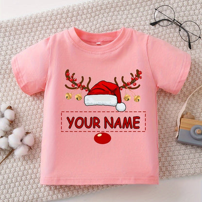 Maglietta di Natale Personalizzata per Bambina 🎀 | Con Nome