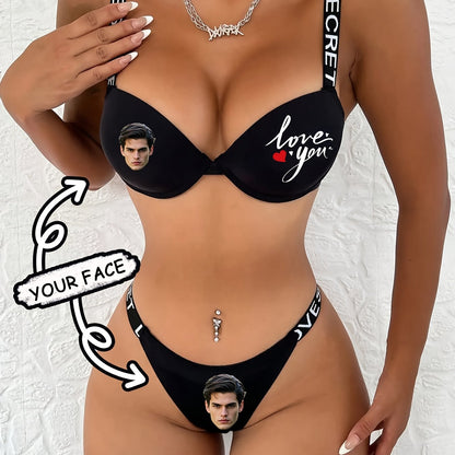 Set Lingerie Sexy Personalizzato con Foto per Donna