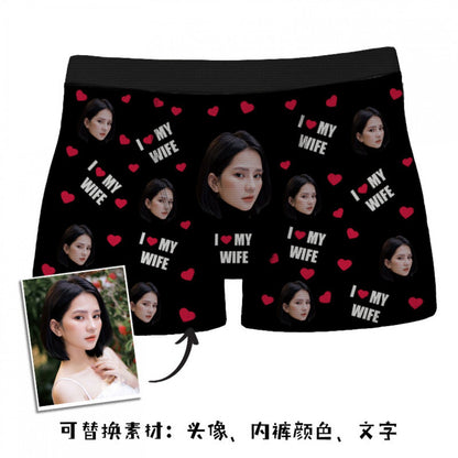 Boxer Uomo Divertenti Personalizzati Foto Idea Regalo Natale