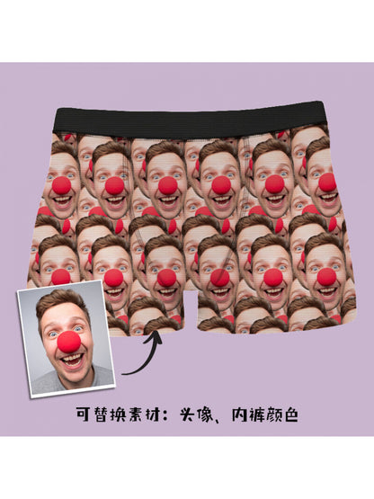 Boxer Uomo Divertenti Personalizzati Foto Idea Regalo Natale