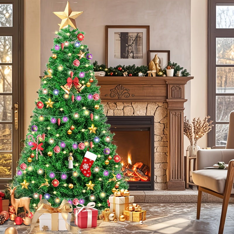 24 Solar Terms Universal New Style Luxury Wide Encryption Simulation V-Shaped Branches Christmas Tree Christmas Decoration Green General Tree