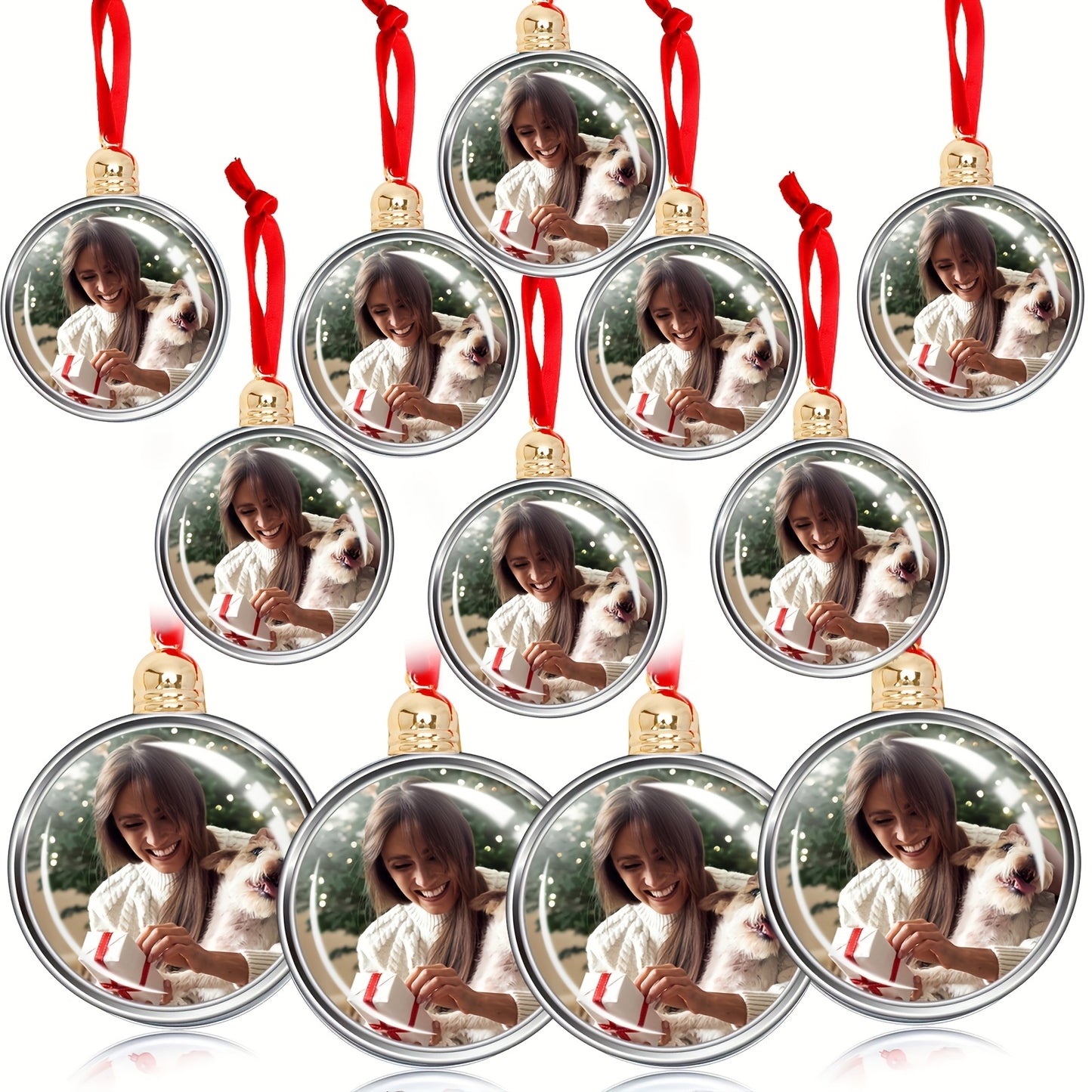 Palline di Natale Personalizzate con Foto 12/24 PZ