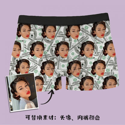 Boxer Uomo Divertenti Personalizzati Foto Idea Regalo Natale