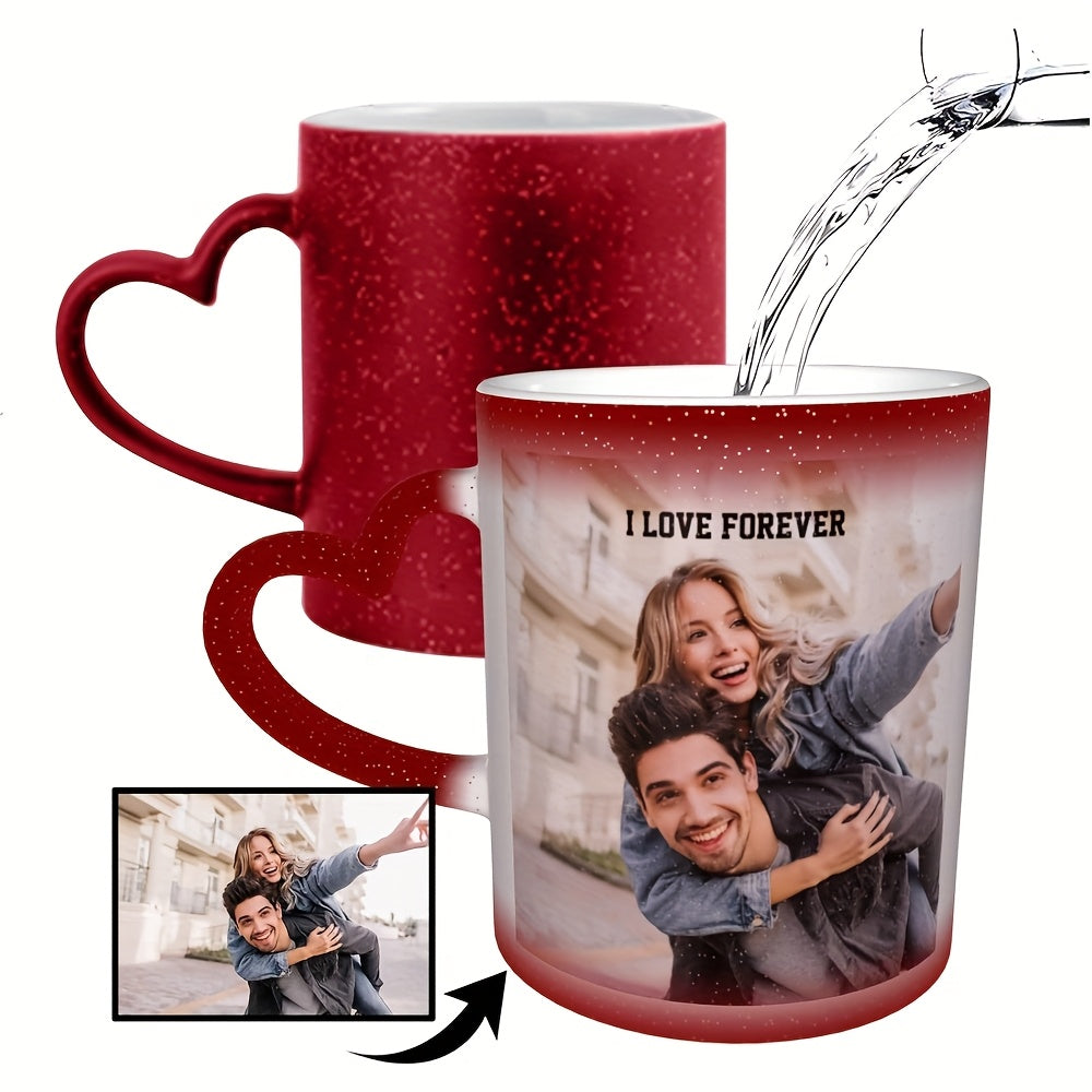 Tazza Magica Personalizzata con Foto - Tazza Ceramica Termosensibile che Cambia Colore