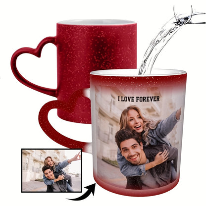 Tazza Magica Personalizzata con Foto - Tazza Ceramica Termosensibile che Cambia Colore