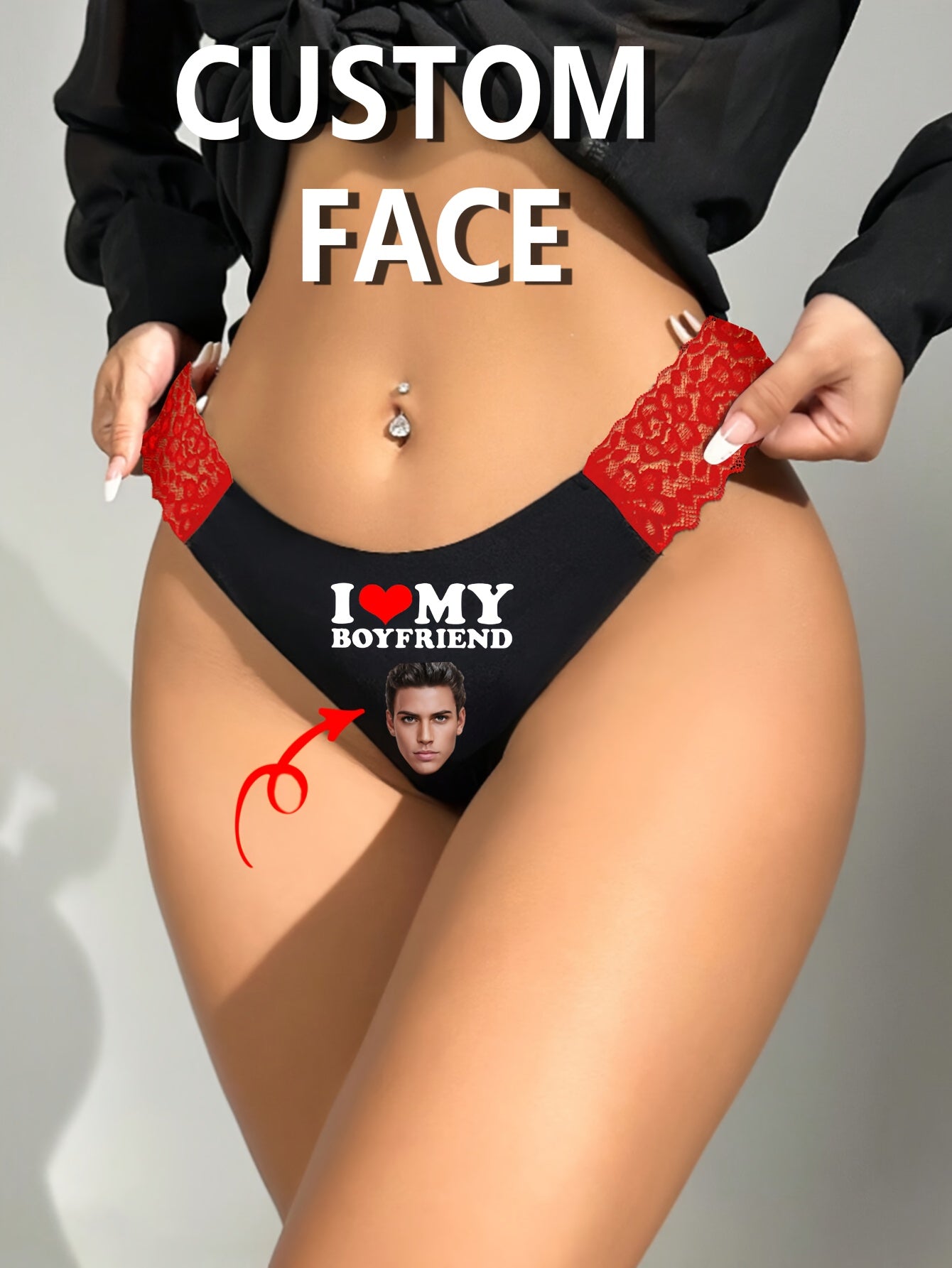 Perizoma Personalizzabile con Foto Donna