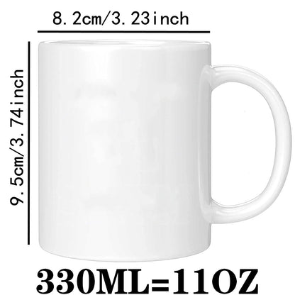 Tazza Personalizzata con Foto - Design a Doppia Faccia, Aggiungi le Tue Foto, Loghi e Testo