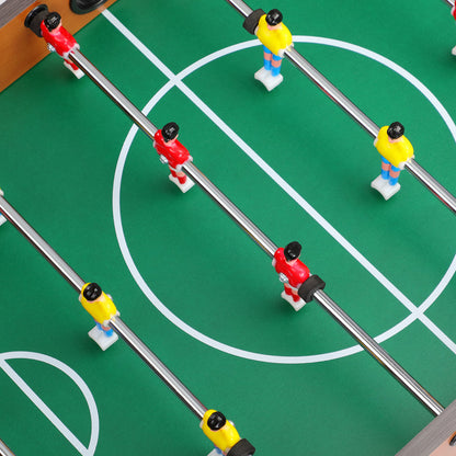 Game Table® Mini Calcio Tavolo con Altezza Regolabile, 2 Palloni e Aste Cromate 69x37x62 cm