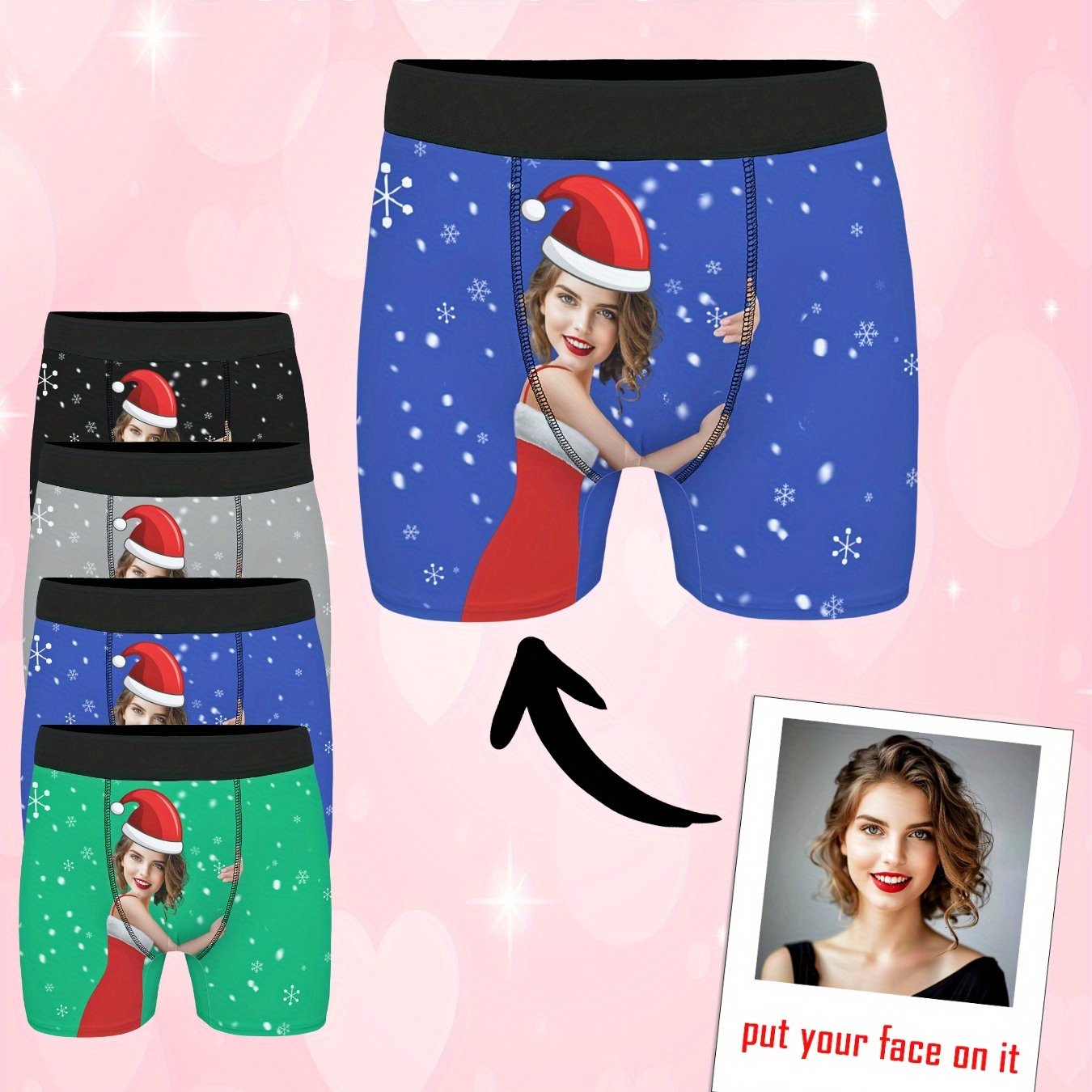 Boxer Uomo Personalizzati con Foto Idea Natale
