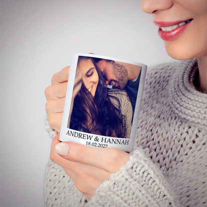 Tazza Personalizzata con Foto - Design a Doppia Faccia, Aggiungi le Tue Foto, Loghi e Testo