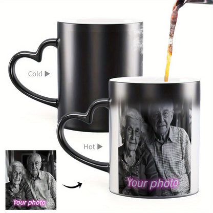 Tazza Magica Personalizzata con Foto Manico a Cuore