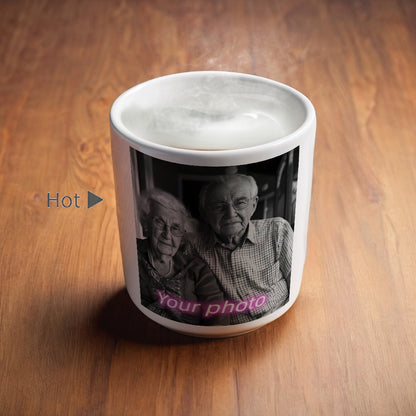Tazza Magica Personalizzata con Foto Manico a Cuore