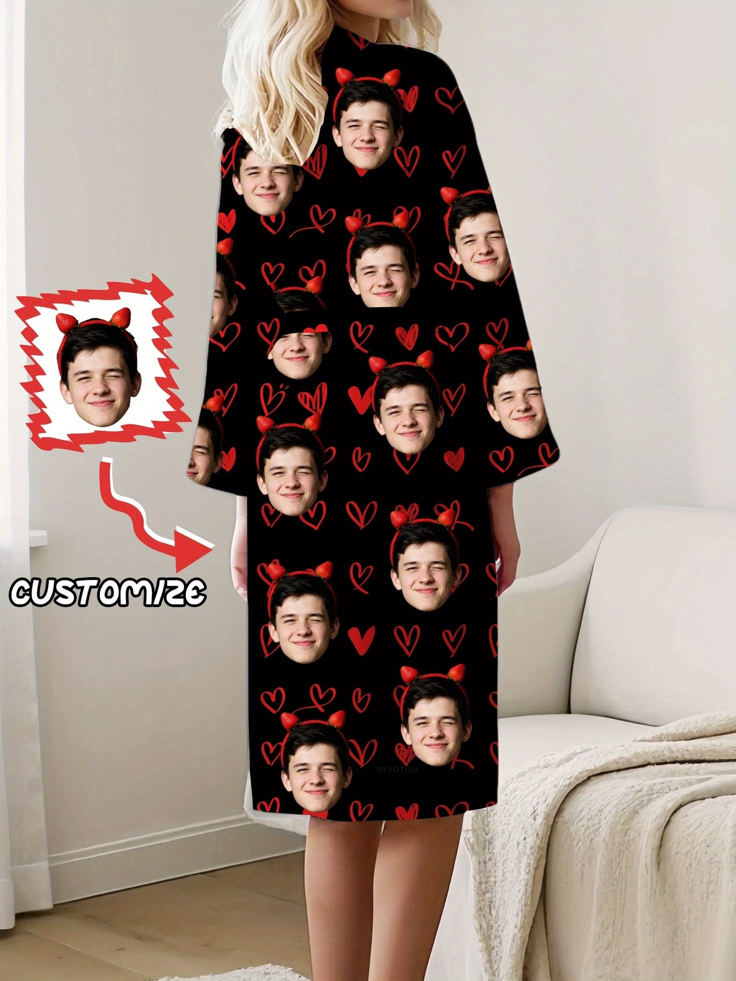 Pigiama Personalizzato con foto da Donna