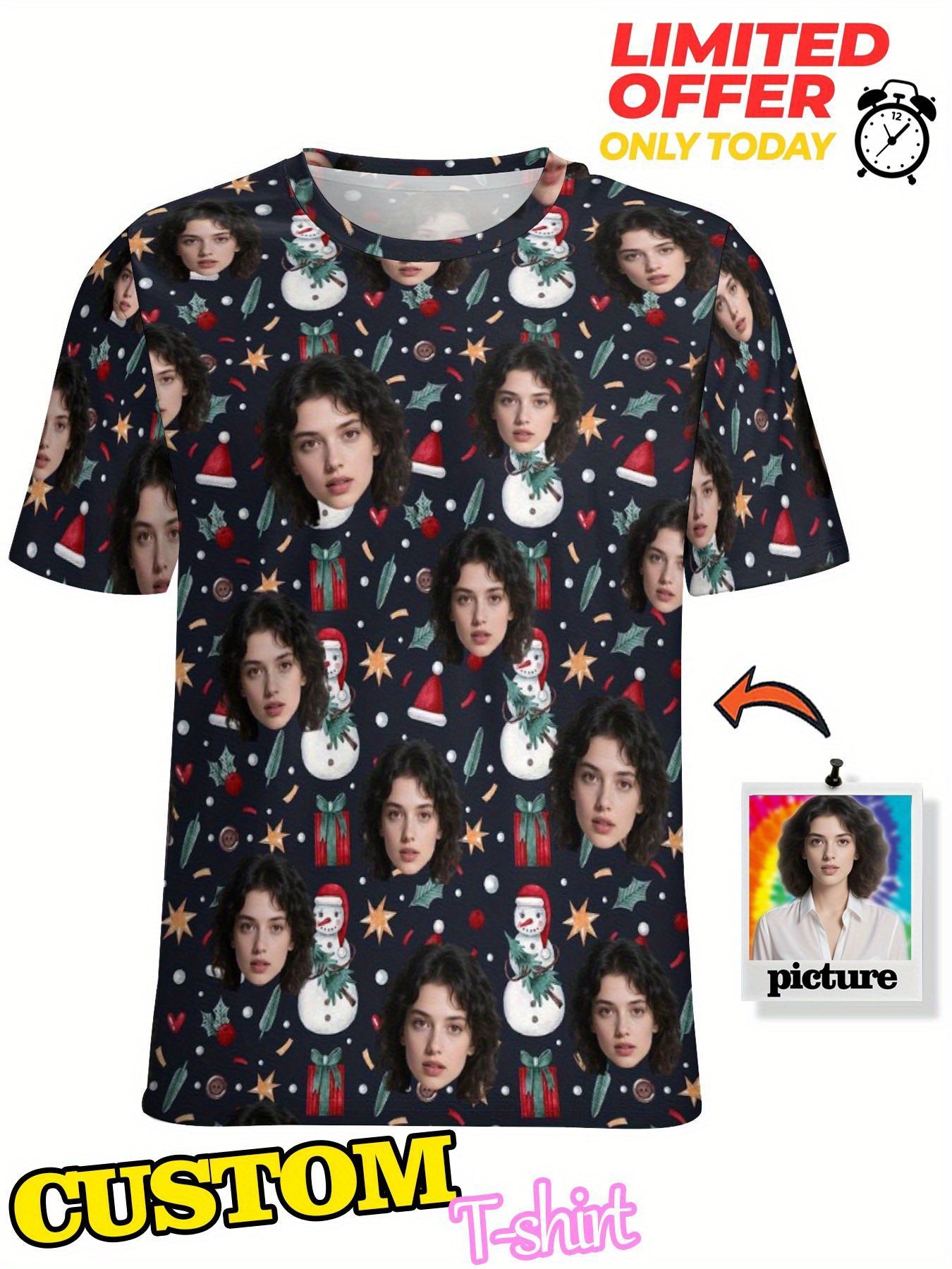 Maglietta di Natale Personalizzata da Uomo 🎅