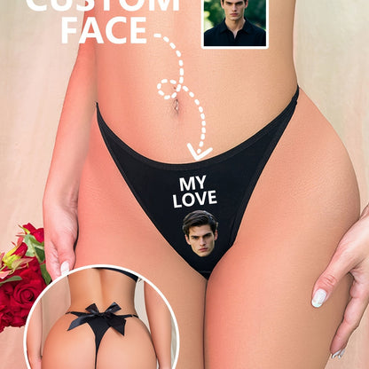 Perizoma Sexy Personalizzabile con Foto Donna a Vita Bassa