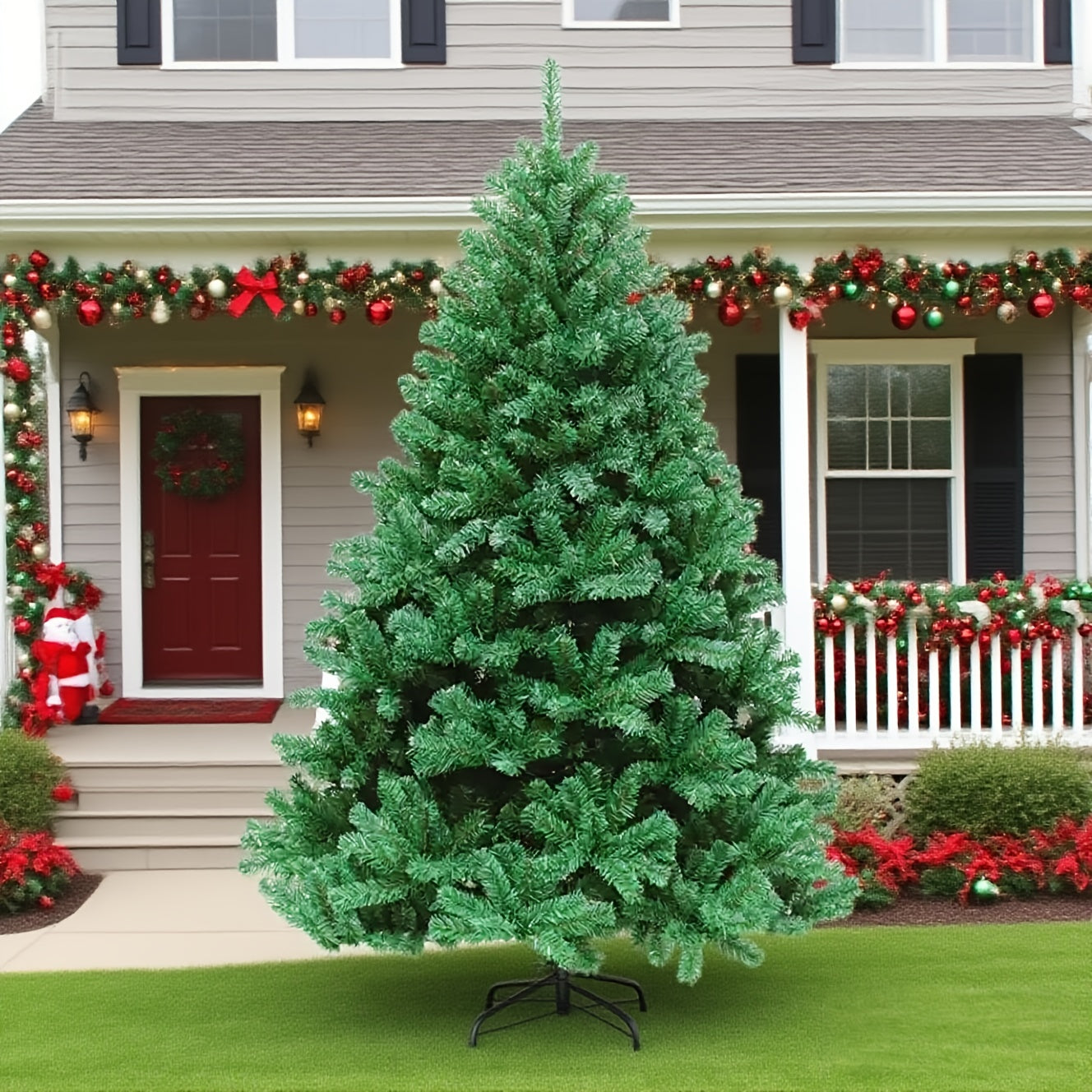24 Solar Terms Universal New Style Luxury Wide Encryption Simulation V-Shaped Branches Christmas Tree Christmas Decoration Green General Tree