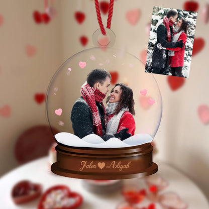 Pallina Decorativa Natalizia Personalizzata con Foto