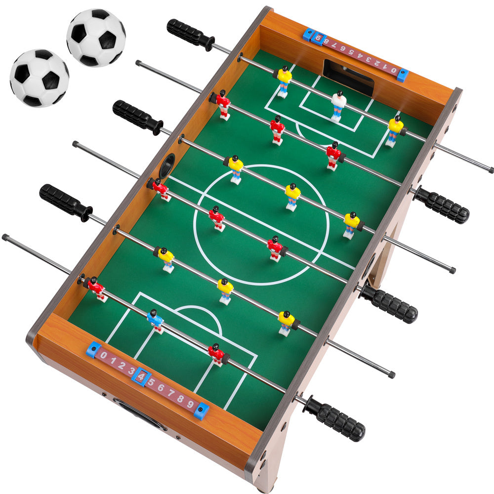 Game Table® Mini Calcio Tavolo con Altezza Regolabile, 2 Palloni e Aste Cromate 69x37x62 cm