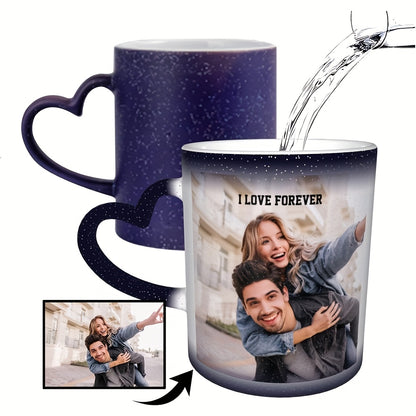 Tazza Magica Personalizzata con Foto - Tazza Ceramica Termosensibile che Cambia Colore