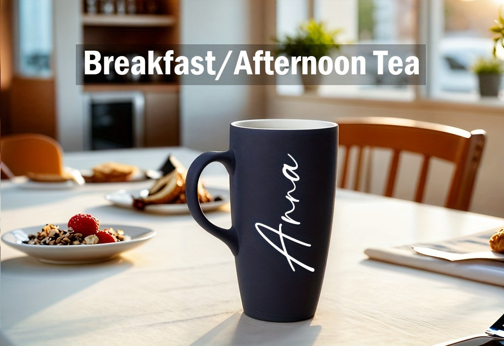 Tazza Personalizzabile con Nome Isolata in Ceramica Riutilizzabile per Caffè, Tè e Bevande Calde e Fredde  Regalo Unico