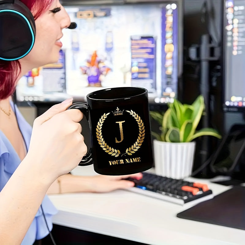 Tazza in Ceramica Personalizzata - Stampa Nome & Lettera Fortunata