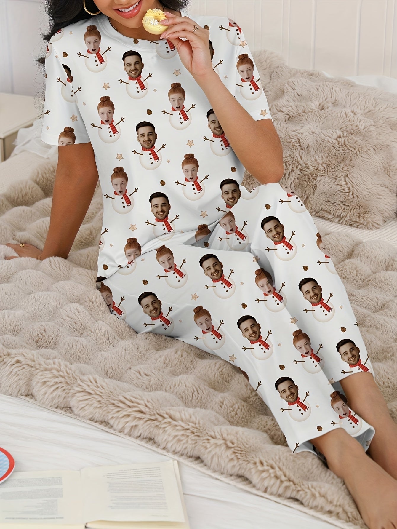 Pigiama Natalizio Divertente Personalizzato da Donna