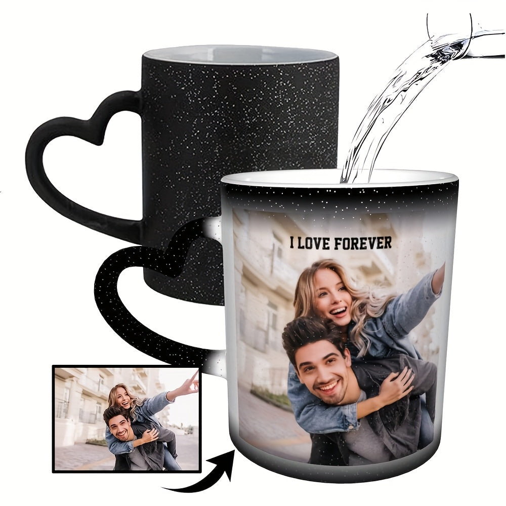 Tazza Magica Personalizzata con Foto - Tazza Ceramica Termosensibile che Cambia Colore