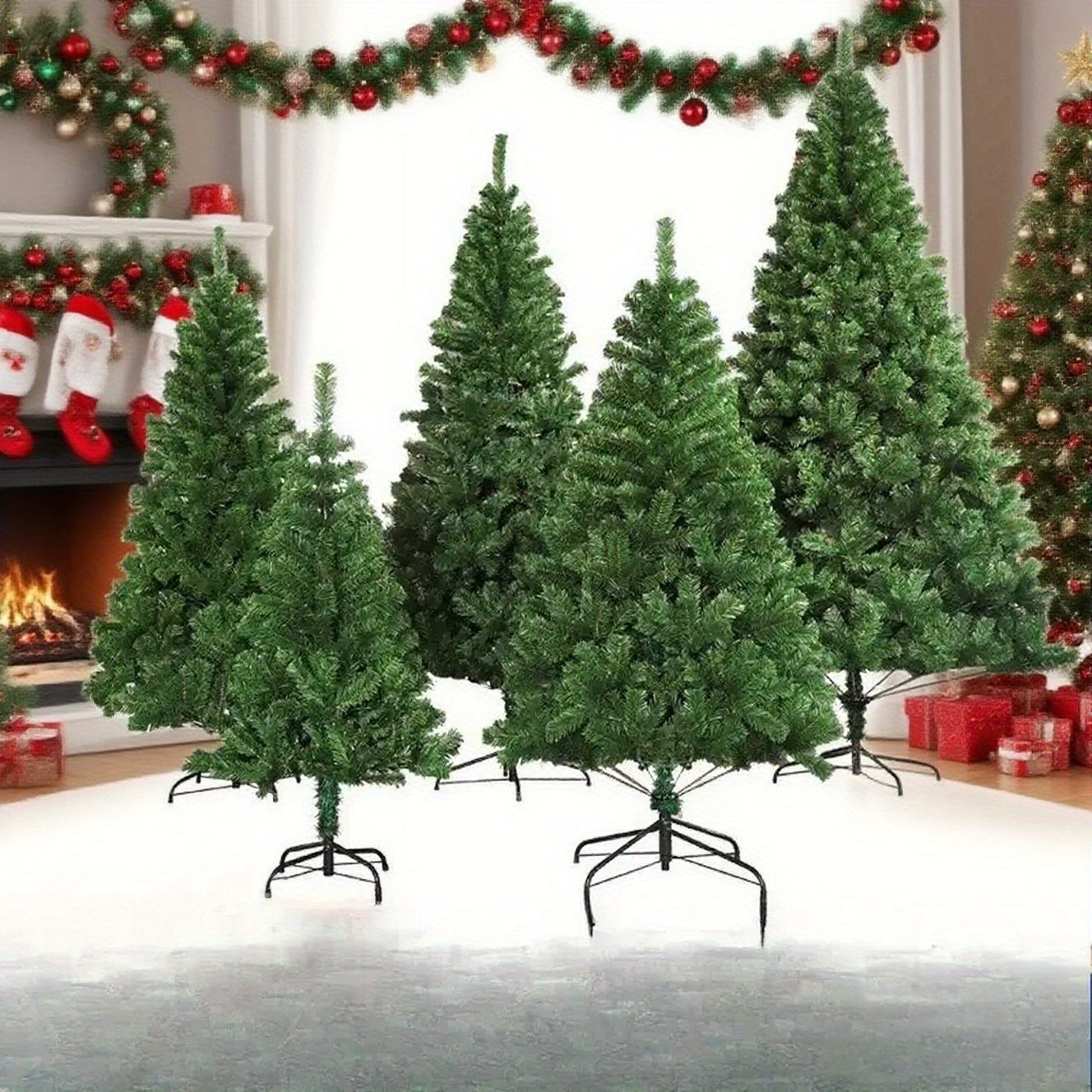 24 Solar Terms Universal New Style Luxury Wide Encryption Simulation V-Shaped Branches Christmas Tree Christmas Decoration Green General Tree