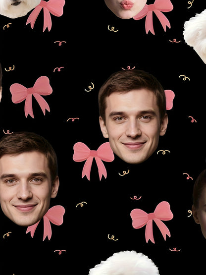 Pigiama Natalizio Personalizzato Donna con Foto del Viso – Idea Regalo Divertente e Comoda per Natale