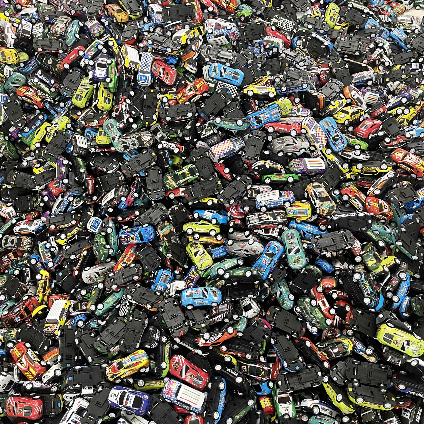 50 Pezzi Mini Auto in Lega con Scatola di Conservazione