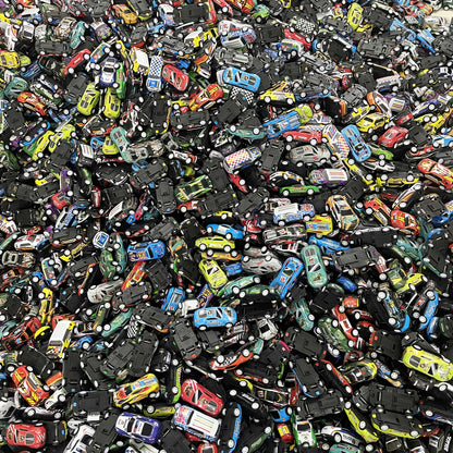 50 Pezzi Mini Auto in Lega con Scatola di Conservazione