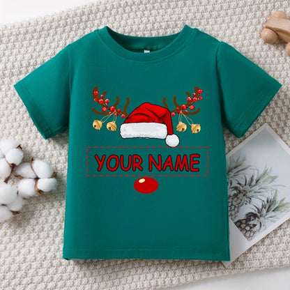 Maglietta di Natale Personalizzata per Bambina 🎀 | Con Nome