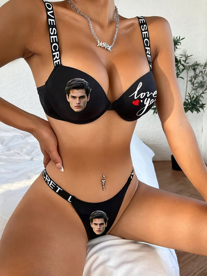 Set Lingerie Sexy Personalizzato con Foto per Donna