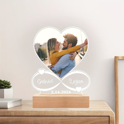 Cornice Foto Personalizzata con Luce LED a 7 Colori