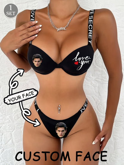 Set Lingerie Sexy Personalizzato con Foto per Donna