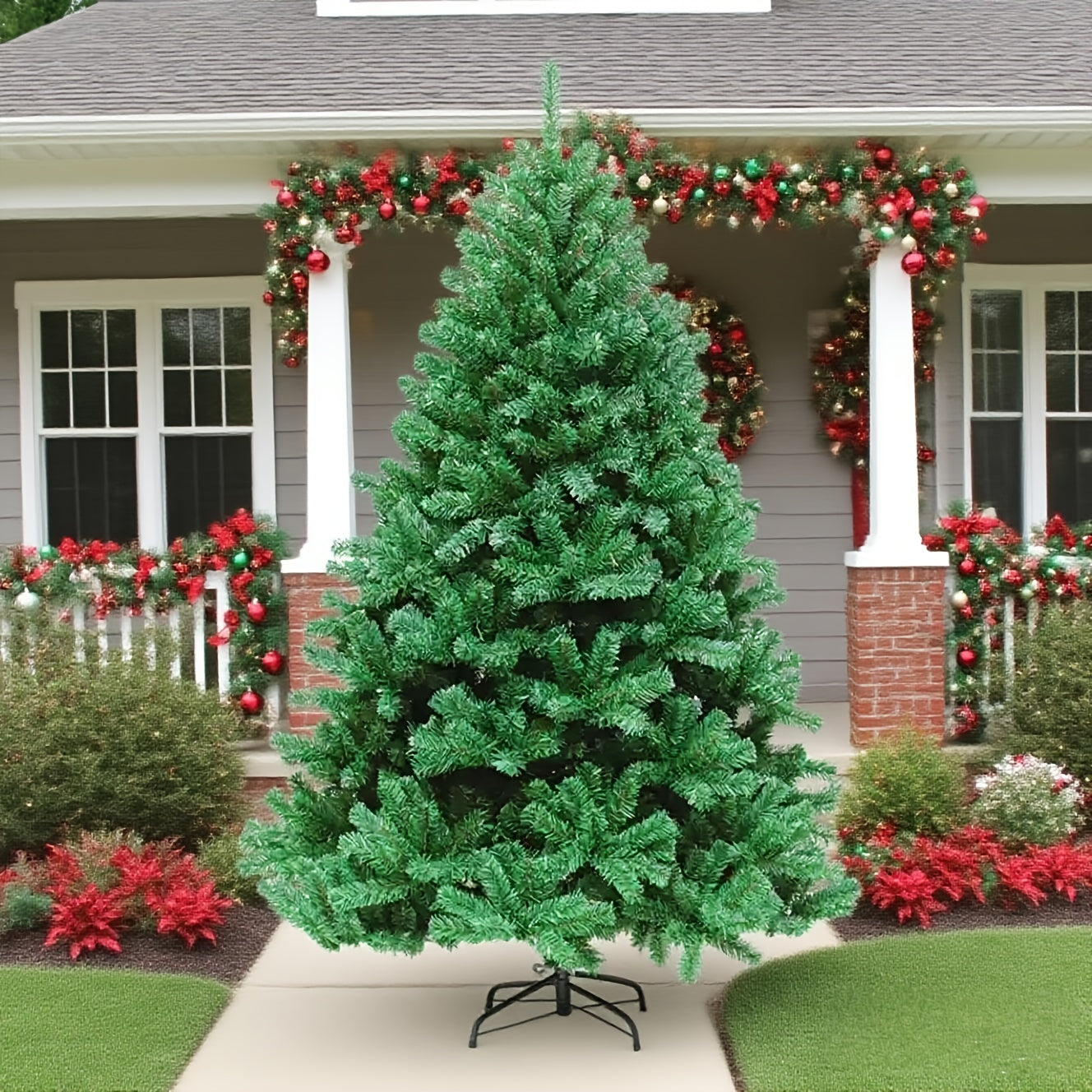 24 Solar Terms Universal New Style Luxury Wide Encryption Simulation V-Shaped Branches Christmas Tree Christmas Decoration Green General Tree