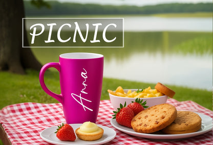 Tazza Personalizzabile con Nome Isolata in Ceramica Riutilizzabile per Caffè, Tè e Bevande Calde e Fredde  Regalo Unico